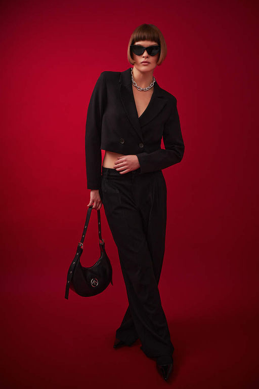 Брюки прямого кроя с высокой талией - Defacto фото 2