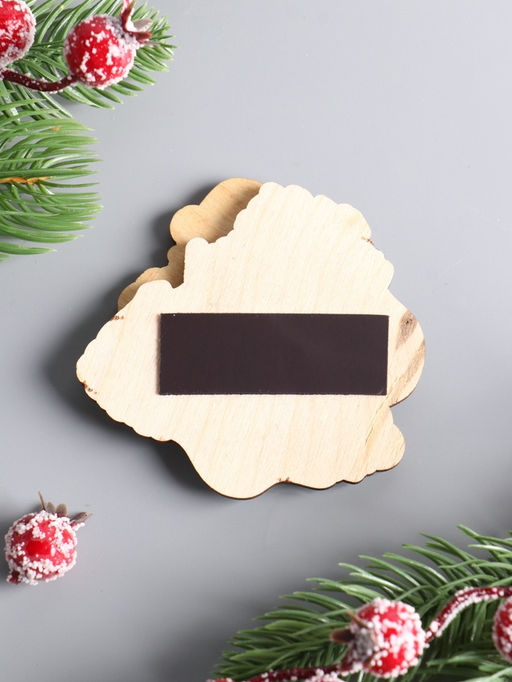 Цена за 3 ш. Магнит на холодильник 3D Конь новогодний. Пусть сбудутся мечты, 7.5?7 см