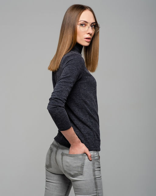 Водолазка из теплого трикотажа 55.5.7 - Sahar art lab фото 2