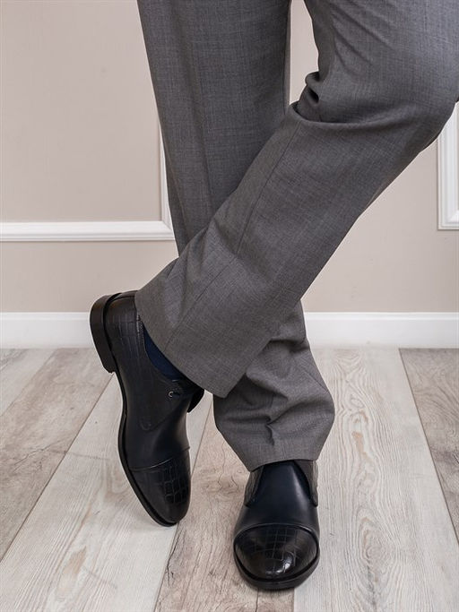 Оксфорды мужские/ Мужская обувь Турция/ Мужские туфли 4007-06-L1 Темно-синий