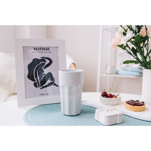 Стакан Доляна «Классика», 500 мл, 8.8×14.7 см, керамика, белый