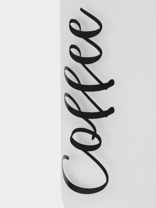 Банка для сыпучих продуктов Herevin Coffee, 1 л, стекло, белая