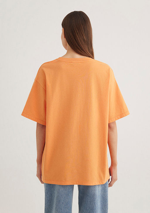 Mavi Logo Bask?l? Turuncu Tisort  фото 4