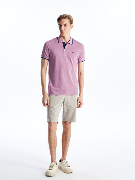 Polo Yaka K?sa Kollu Pike Erkek Ti??rt