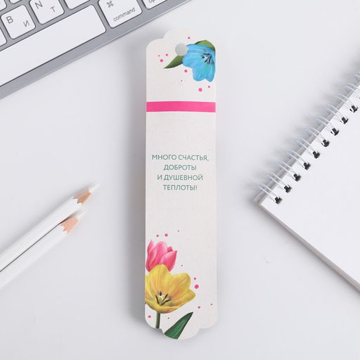 Ручка шариковая, синяя паста, 1.0 мм, металл В день 8 Марта