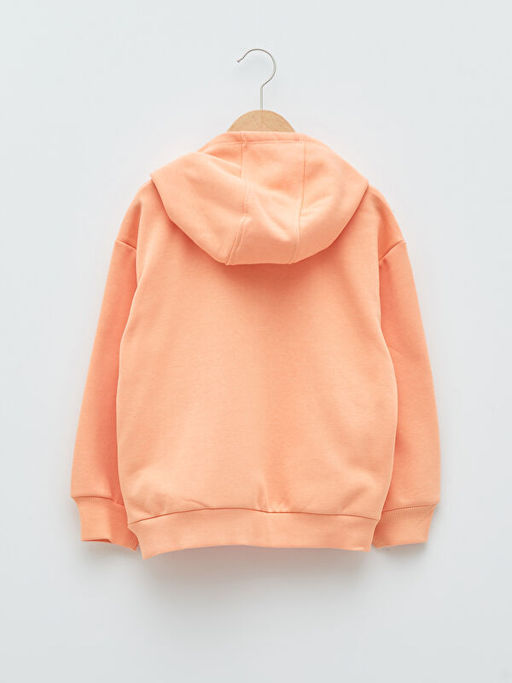 Kap??onlu Aplike Nak??l? Uzun Kollu K?z ?ocuk Sweatshirt - Waikiki фото 2