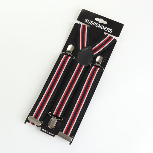 Подтяжки взрослые, ширина 2.5 см, разноцветная