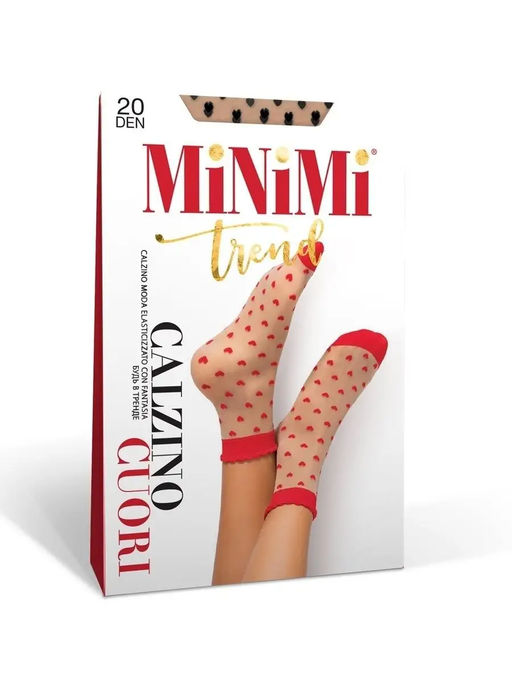 (Minimi) Cuori 20 (нос)(сердечки) (чз) caramello/nero  фото 2