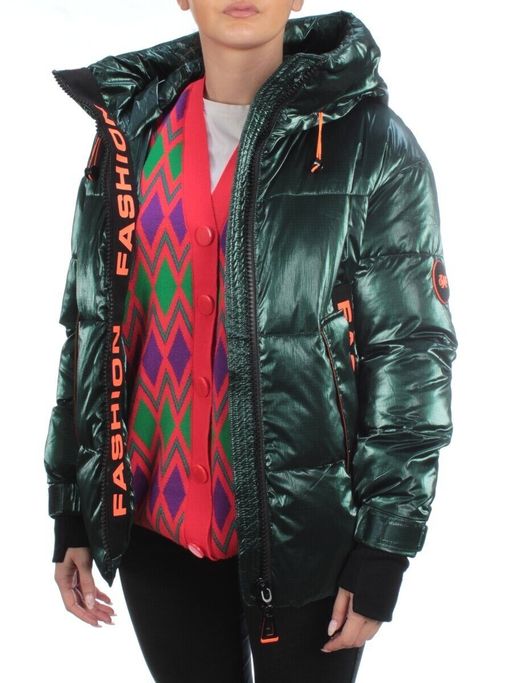 8100 DK. GREEN Пальто женское зимнее JARIUS (200 гр. холлофайбера) - Fashion фото 8