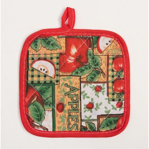 Кухонный набор (2 предмета) Доляна Яблоня, прихватка 16х16 см, рукавица 25*16 см, 100% п/э