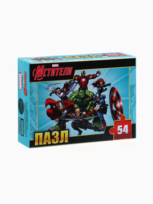Пазлы детские для мальчиков Мстители, набор 10в1, 54 детали в каждом - Marvel фото 7