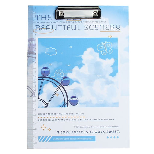 Планшет с прижимом формат А4 картон Природа, МИКС - Calligrata фото 2