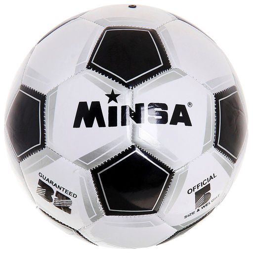 Мяч футбольный MINSA Classic, PVC, машинная сшивка, 32 панели, р. 5  фото 5