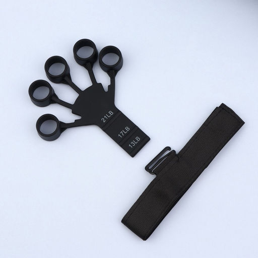 Массажёр для разработки рук и пальцев, с манжетом, 8×14×2.8 см, чёрный