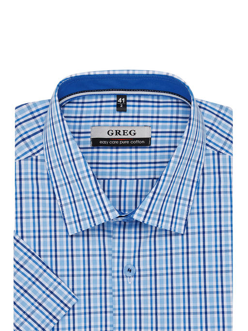Сорочка мужская короткий рукав GREG 225/201/6141/Z/1p  фото 3