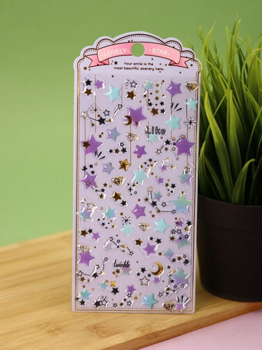 Наклейки объемные "Starry sky" (20,5*9 см)