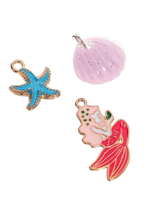 Набор для творчества Создай украшение: Русалочка, 12 видов бусин, 5 шармов