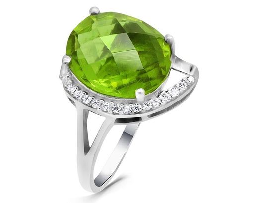 Кольцо из серебра султанит, Татин