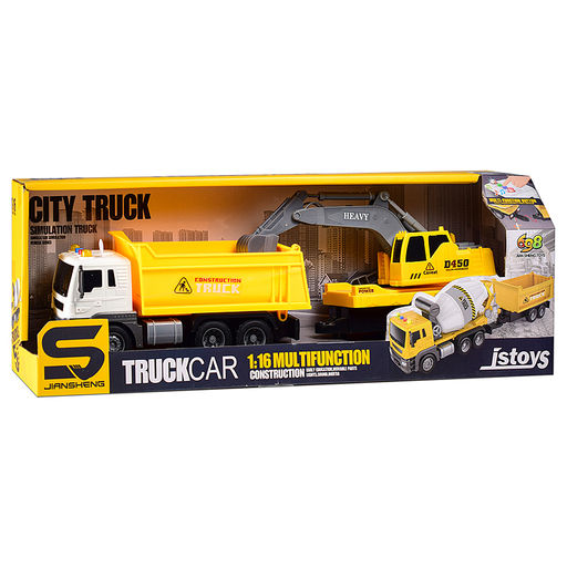 Машина "Буксир-мастер" 1:16 (свет, звук) в коробке