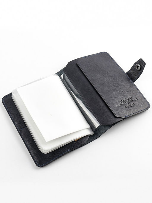 Мужская кожаная обложка для паспорта и автодокументов Dierhoff Д 6024-904 - Sergio valentini фото 3