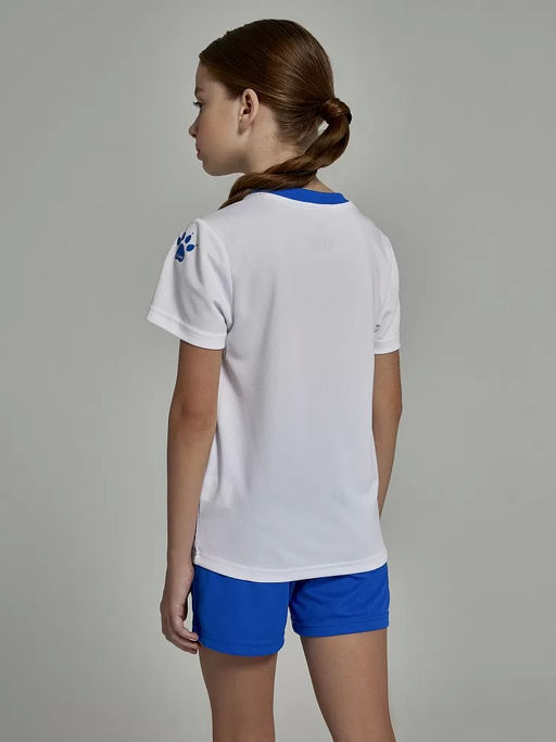 Детская футбольная форма KELME Short-Sleeved Football Suit (White/Blue)