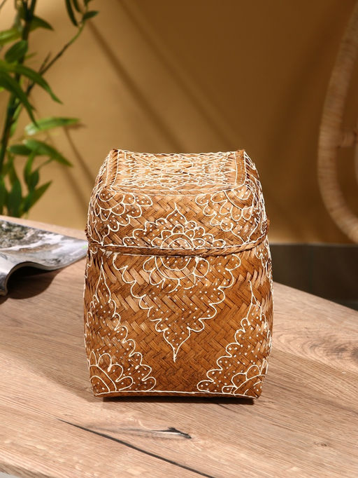 Корзинка плетёная «Марокко», 17×17×25 см