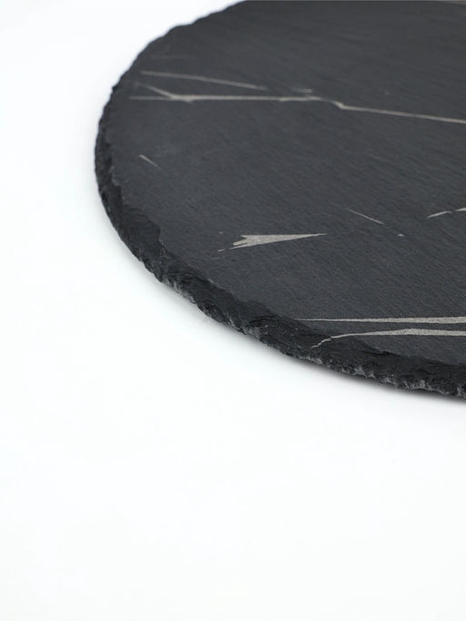 Доска для подачи из сланца Дорого внимание«Марбл S», d=20 см