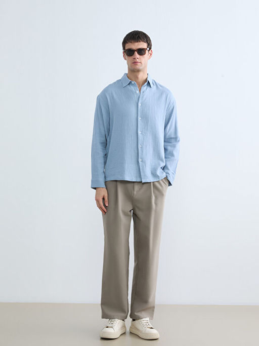 Regular Fit M?slin Erkek G?mlek