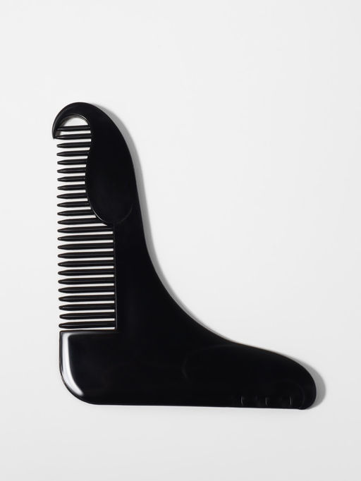 Цена за 5 шт. Расчёска - гребень для усов и бороды, 12×10 см, чёрная