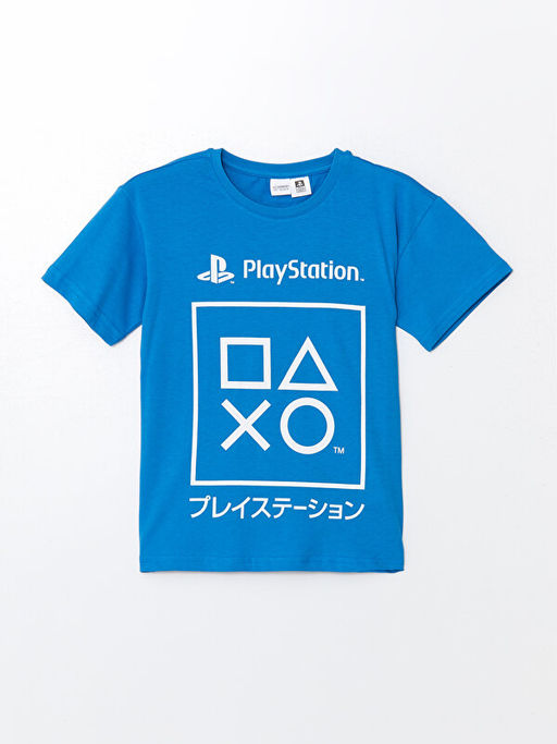 Bisiklet Yaka PlayStation Bask?l? Erkek ?ocuk ?ortlu Pijama Tak?m? - Waikiki фото 2