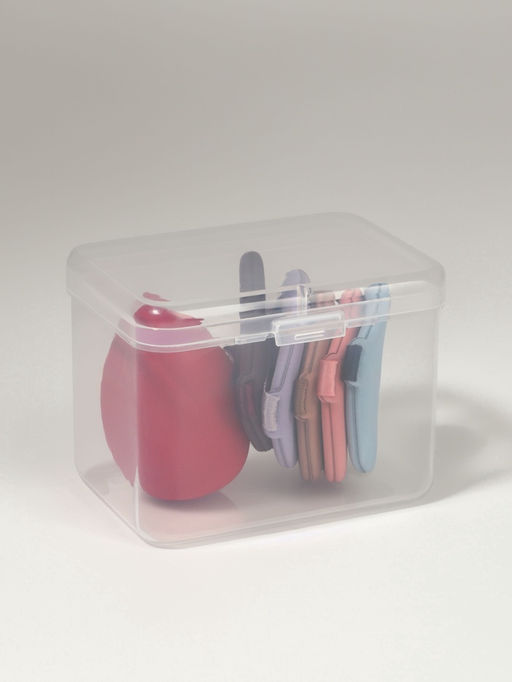 Спонжи для макияжа, в футляре, 6 шт., МИКС