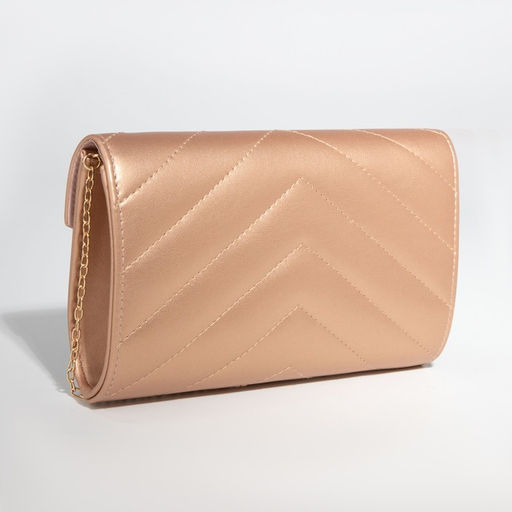 Сумка-клатч на клапане, цвет бронзовый - Simaland фото 2