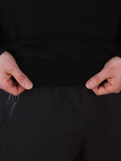 TLK-807 BLACK Толстовка мужская (85% хлопок, 15% полиэстер)