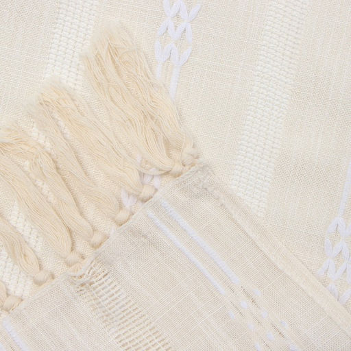 Дорожка на стол Этель бежевая 30×180 см, 100% п/э