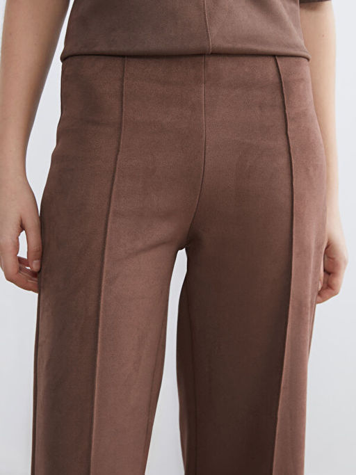 Dar Fit Kad?n S?et G?r?n?ml? Pantolon