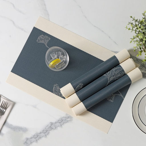 Салфетки сервировочные на стол Доляна «Лилли», 4 шт., 45×30 см, синие