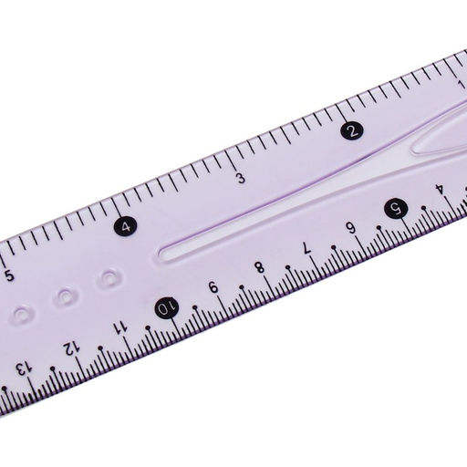 Цена за 50 шт. Линейка Calligrata 15 см, гибкая, силикон, МИКС