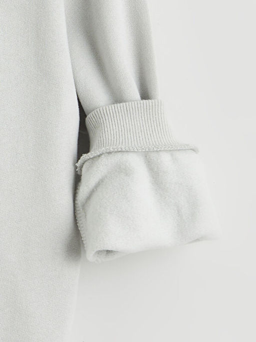 Bisiklet Yaka Minecraft Bask?l? Erkek ?ocuk Sweatshirt