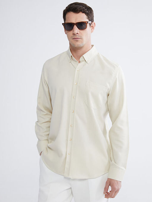 Regular Fit Gabardin Erkek G?mlek