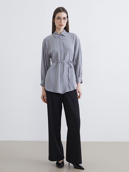 Dokulu Kad?n G?mlek Tunik