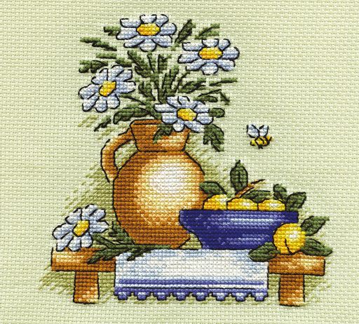 Набор для вышивания PANNA N-0514 Ромашки 17 х 17 см