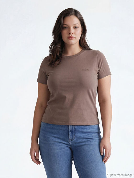 Bisiklet Yaka Kad?n Ti??rt