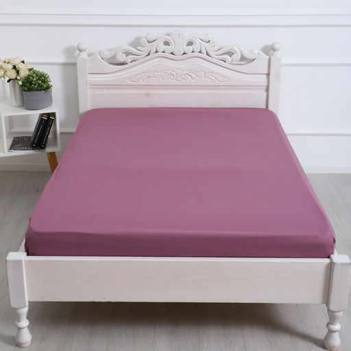 Простыня на резинке Атра 180х200х20, цвет клюква в сахаре бязь 120г/м, хлопок  фото 2