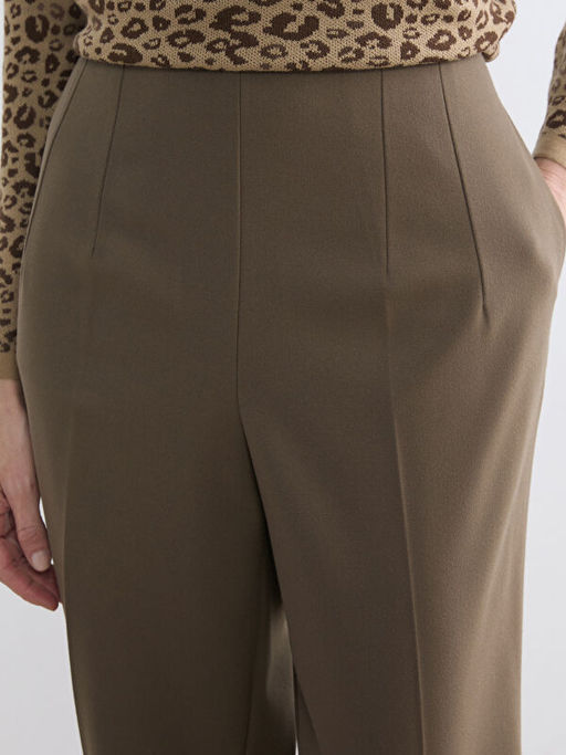 Beli Lastikli Kad?n Pileli Pantolon