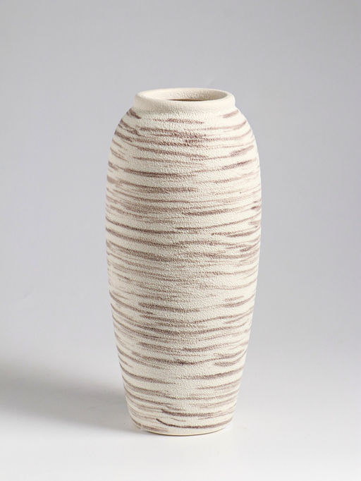 Ваза «Беажио» элит, 25.5×10 см, керамика, бежево-коричневая