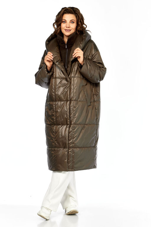 Пальто Diamant 2132 шоколад фото 4