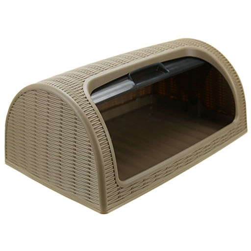 Хлебница пластмассовая 40х26х18см, коричневый (Россия)