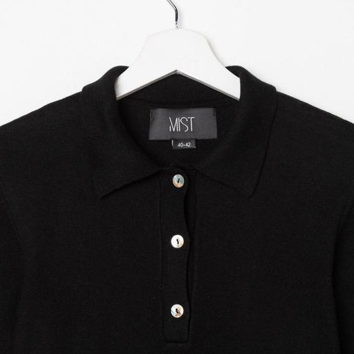 Джемпер поло женский MIST, размер 40-42, чёрное