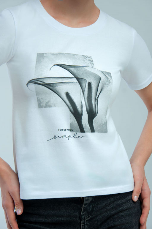 Арт. 3748 Футболка женская 42-50 - 5+3 фото 6