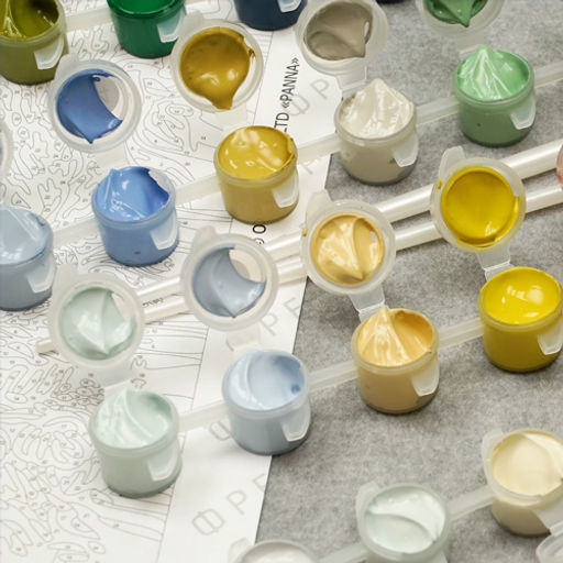 ФРЕЯ MET-PNB/PL-002 Набор для раскрашивания по номерам 50 х 40 см Винсент ван Гог, Пшеничное поле с кипарисами